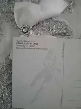 Cartolina Diabolik Cinque Diamanti