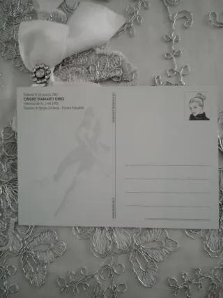 Cartolina Diabolik Cinque Diamanti