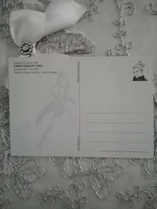 Cartolina Diabolik Cinque Diamanti