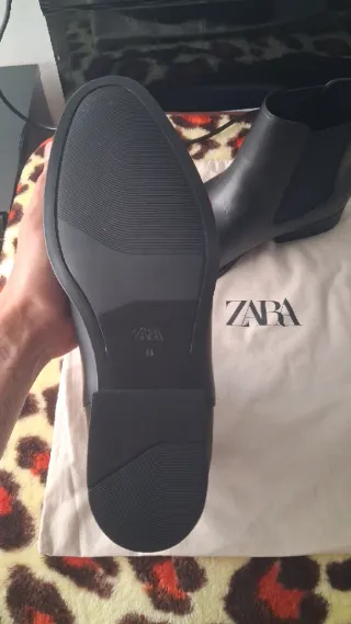 Botas Chelsea Cuero Negras Talla 44 Sin Uso