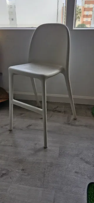 Silla Taburete Infantil Blanca de ikea