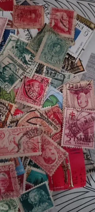 350 Sellos España Usados Sin Repetir