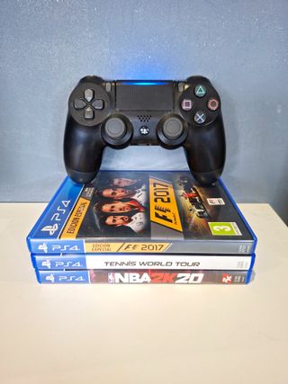 Ps4 1Tb + Mando + Juegos + Soporte 3 en 1 + Caja