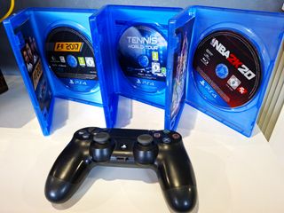 Ps4 1Tb + Mando + Juegos + Soporte 3 en 1 + Caja