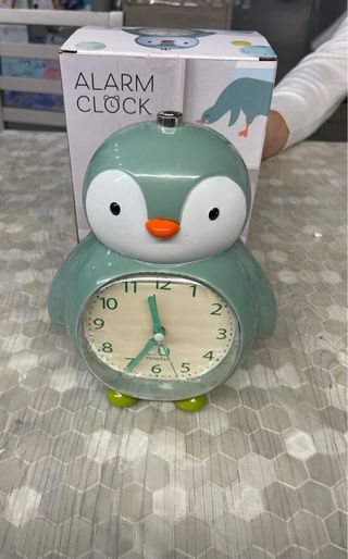 Sveglia Pinguino Analogica Verde