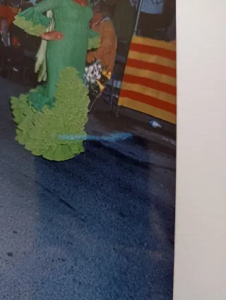 Traje de flamenca verde dos tonos