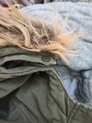 Parka verde mujer con capucha T44