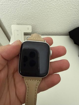 Apple Watch SE Plata Correa Beige