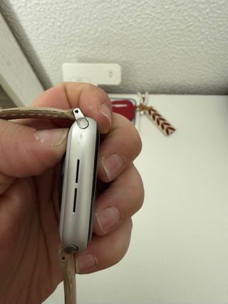 Apple Watch SE Plata Correa Beige