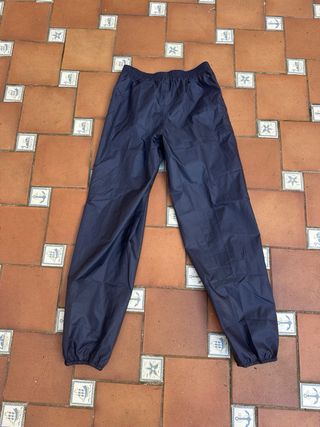 Pantalón chubasquero Quechua Talla L Azul