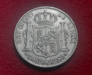 Moneda 50 centavos de Peso Filipinas