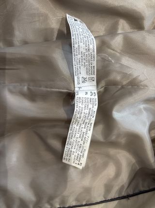 Gabardina Zara Talla L Beige