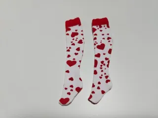Calcetines altos Blythe corazón rojo