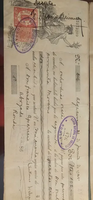 Documentos de coleccion - Más de 100 años. Pagares