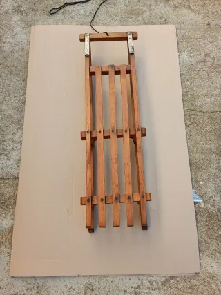 Trineo de madera infantil antiguo