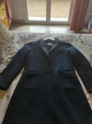 Abrigo Lana Massimo Dutti Azul