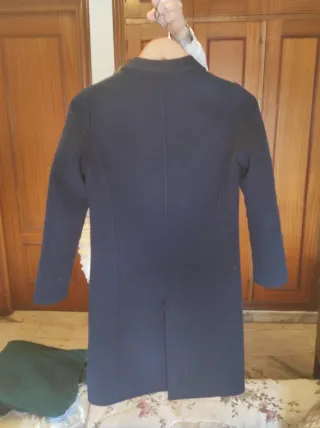 Abrigo Lana Massimo Dutti Azul