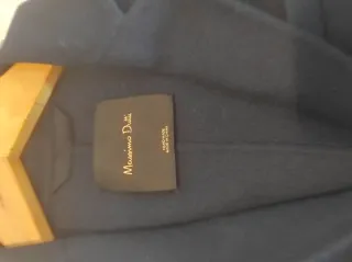 Abrigo Lana Massimo Dutti Azul