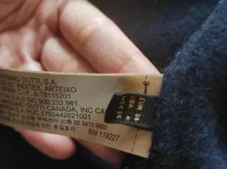 Abrigo Lana Massimo Dutti Azul