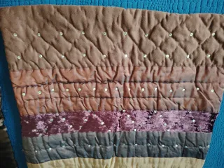 2 Federe Cuscini Velluto Marrone Viola