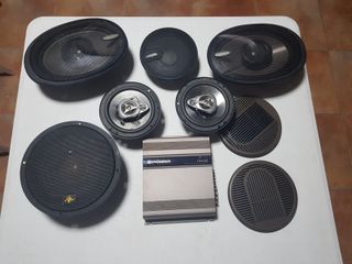 Amplificador y altavoces Pioneer