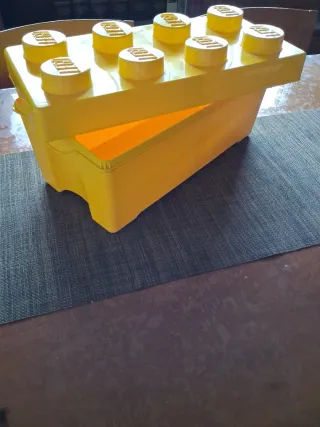 Caja Almacenaje Lego Amarilla