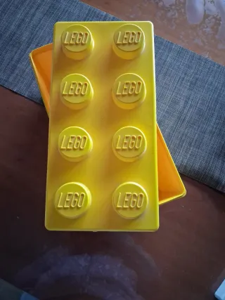 Caja Almacenaje Lego Amarilla