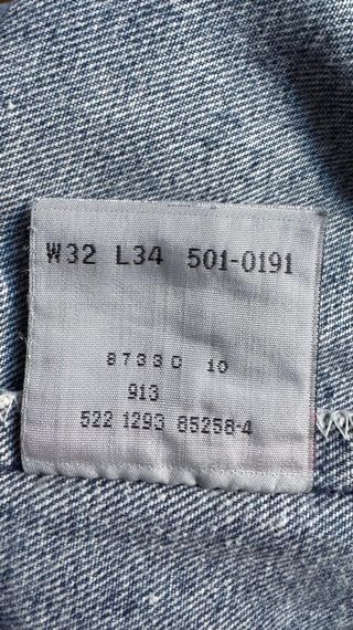 LEVIS 501 VAQUEROS USA VINTAGE AZUL REG HOMBRE 32