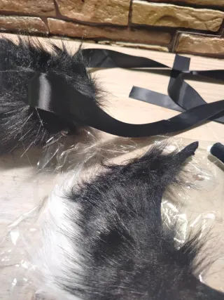 FRCOLOR Diadema y cola de mapache Disfraz Adultos