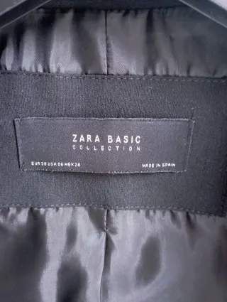 Blazer Zara Negro Mujer Talla M