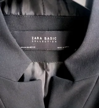 Blazer Zara Negro Mujer Talla M