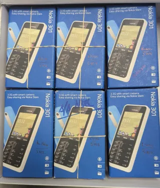 Nokia 301 Dual SIM Negro. Son 6 moviles.