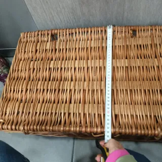 Cesta de vime para piqueniques
