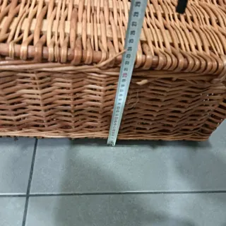 Cesta de vime para piqueniques