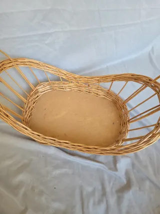 Cesta de mimbre 56x56x31cm