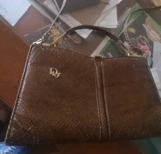 Bolso vintage Christian Dior piel serpiente