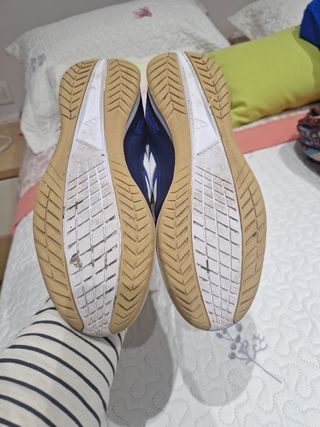 Zapatillas Adidas Futsal Niños Azul/Verde