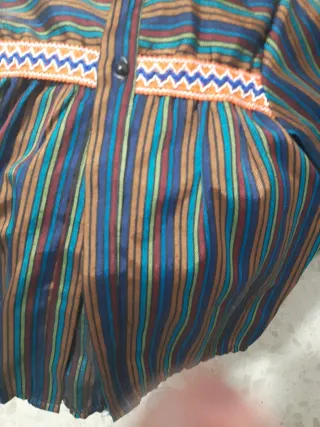 Blusón Fallero Marrón y Blanco