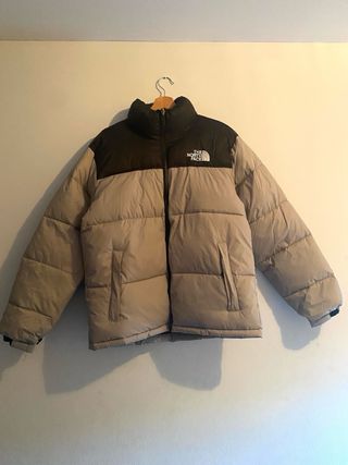 Chaqueta The North Face Beige y Negra