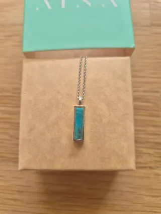 Collar Plata y Turquesa Manila Aina Joies