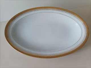 Bandeja Limoges Agata Porcelana Dorada