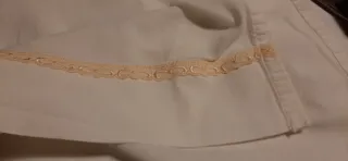 Lenzuolino sopra lettino ricamato 150x107 cm