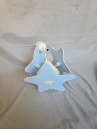 Lámpara infantil estrellas azul