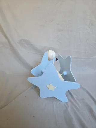 Lámpara infantil estrellas azul