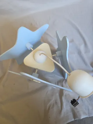 Lámpara infantil estrellas azul