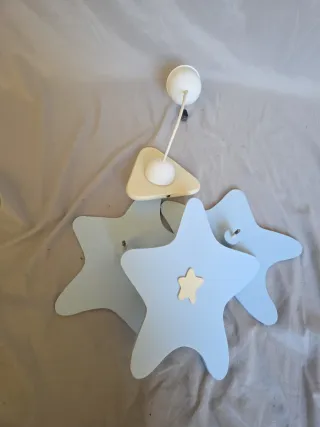 Lámpara infantil estrellas azul