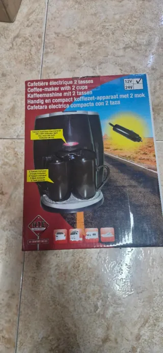 Cafetera Eléctrica 12V 2 Tazas