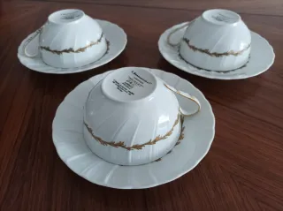 Tazas Limoges diseño Sevres porcelana