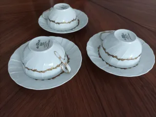 Tazas Limoges diseño Sevres porcelana