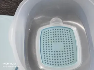 Quesera Tupperware Azul Transparente